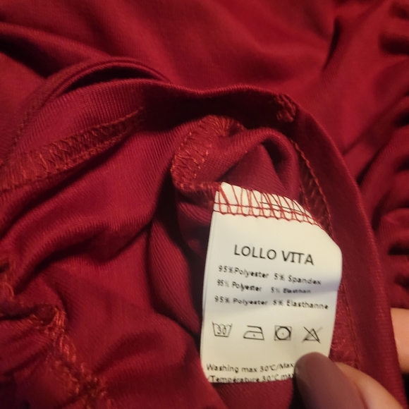 Long Sleeve Ruched Tie Dress ❤ - Picture 3 of 3